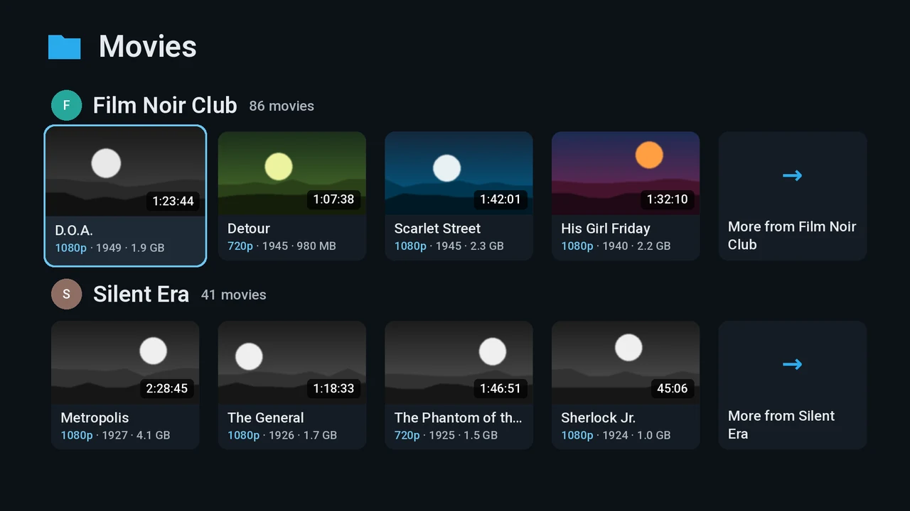 A folder: screenshot from the TV
